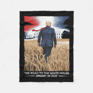 President Donald Trump Inauguration Day 2025 Vinta Fleece Blanket