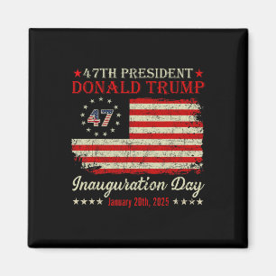 President Donald Trump Inauguration Day 2025 Vinta Magnet