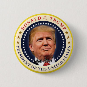 President Donald Trump Inauguration Souvenir Button