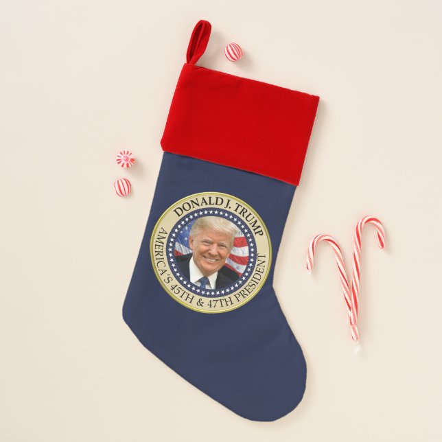 President Donald Trump Keep America Great Christmas Stocking (Front)