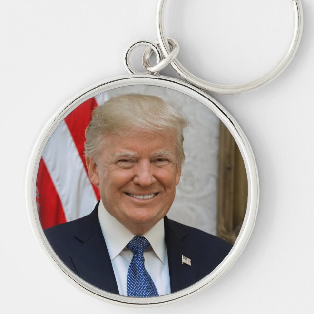 President Donald Trump Keychain (Front)