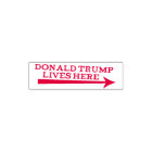 President Donald Trump Lives Here Meme Troll Stamp