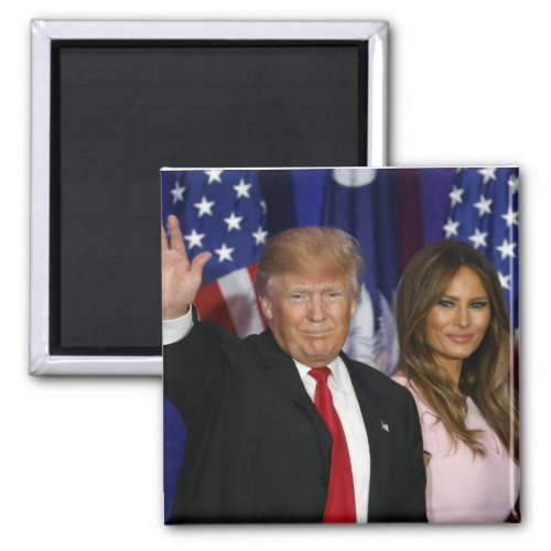 PRESIDENT DONALD TRUMP  MELANIA_2 MAGNET