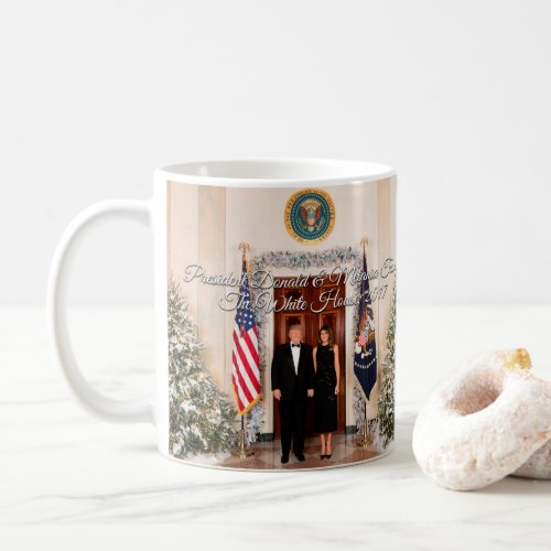 President Donald Trump  Melania Christmas 2017 Coffee Mug
