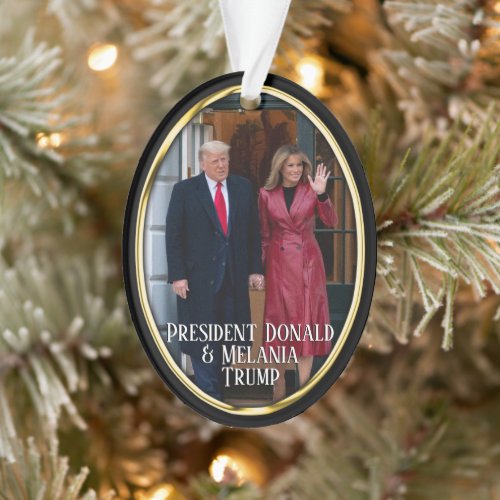 President Donald Trump  Melania Ornament