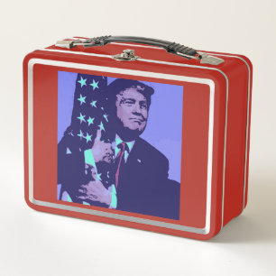 President Donald Trump Metal Lunch Box