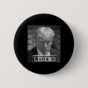President Donald Trump Mugshot 2024 Not Guilty Button
