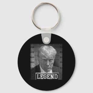 President Donald Trump Mugshot 2024 Not Guilty Keychain
