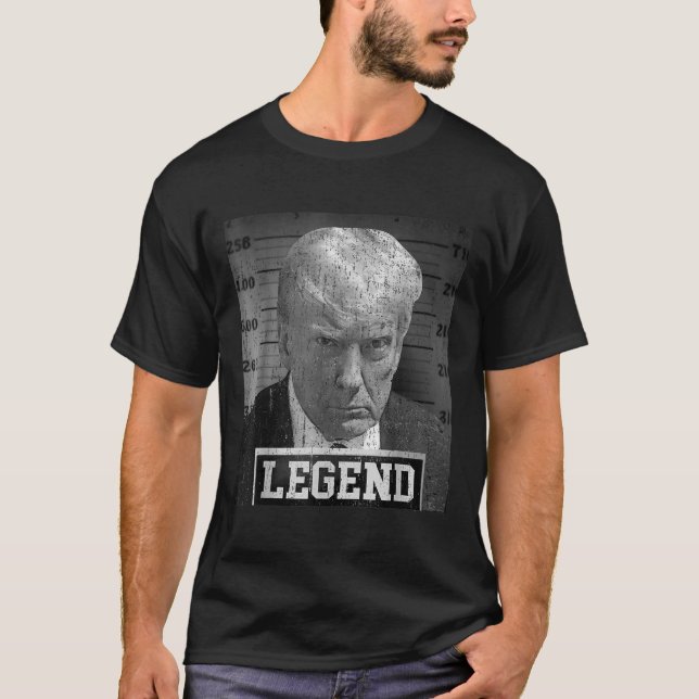 President Donald Trump Mugshot 2024 Not Guilty T-Shirt (Front)