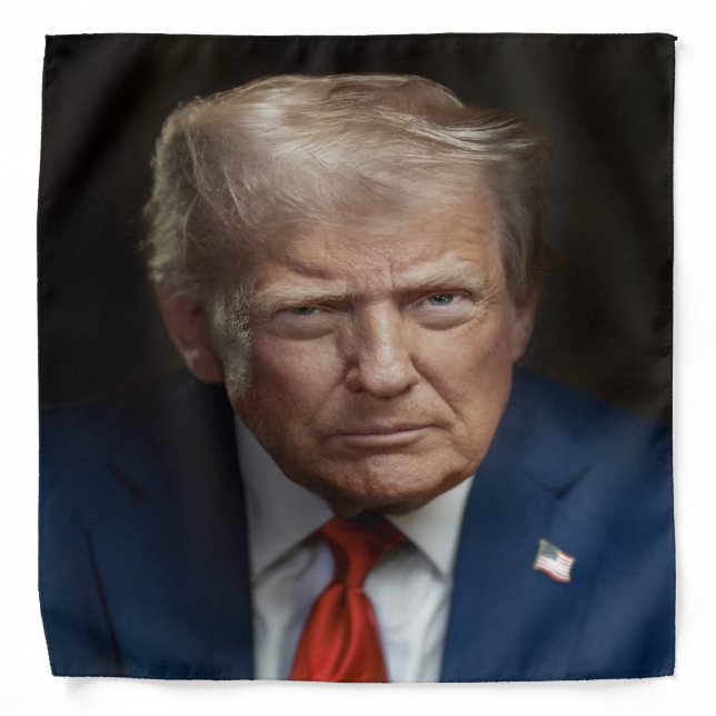 President Donald Trump Official Portrait Bandana (Front)