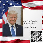 President Donald Trump Official Portrait Birthday Card