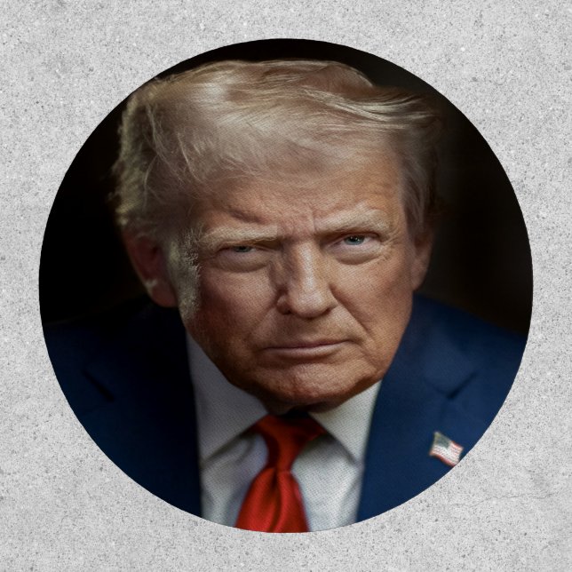 President Donald Trump Official Portrait Patch (Front)