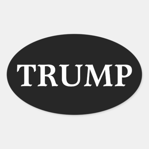 PRESIDENT DONALD TRUMP OVAL BUMPER STICKER