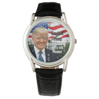 President Donald Trump Patriotic Photo 47th Watch