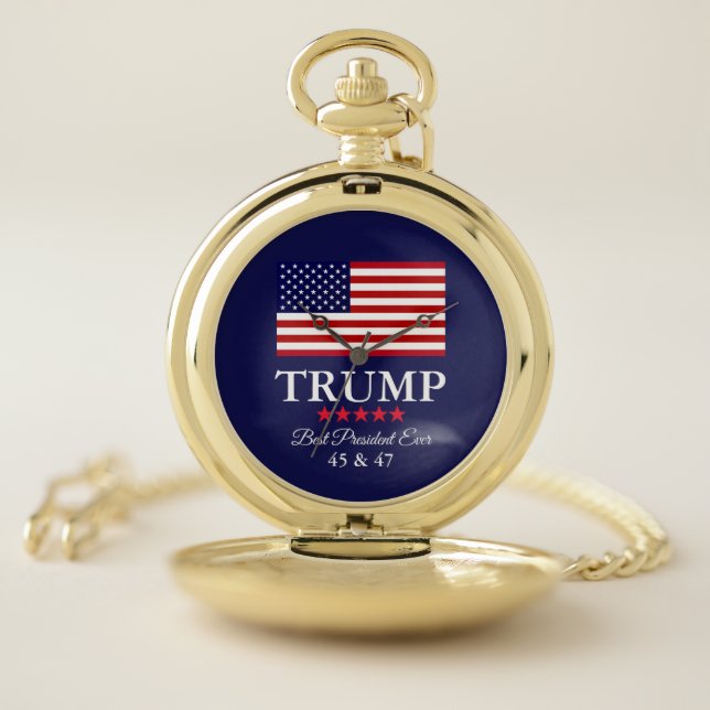 PRESIDENT DONALD TRUMP POCKET WATCH (Inside)