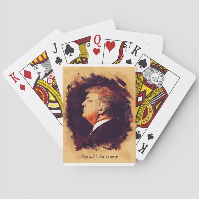 President Donald Trump Poker Cards (Back)