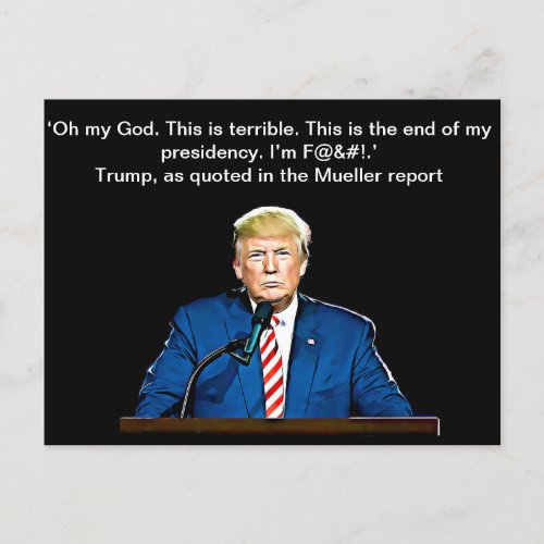 President Donald Trump Quotes Memorabilia Postcard