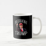 President Donald Trump Red Hat Thumbs Up Coffee Mug