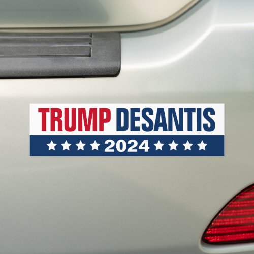 President Donald Trump Ron Desantis 2024 Election Bumper Sticker