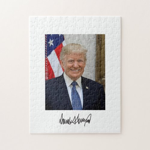 President Donald Trump Smiling Jigsaw Puzzle