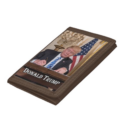 President Donald Trump Tri_fold Wallet