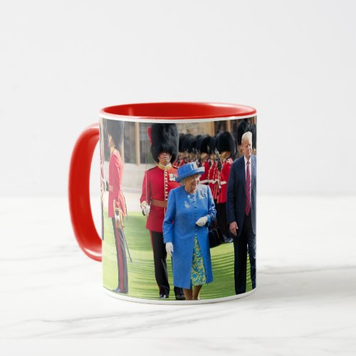 President Donald Trump With Queen Elizabeth Mug