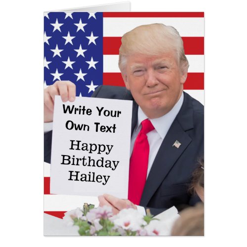 President Donald Trump _ Write Your Own Text