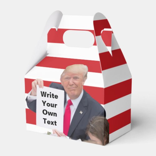President Donald Trump _ Write Your Own Text Favor Boxes