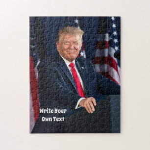 President Donald Trump - Write Your Own Text Ji Jigsaw Puzzle