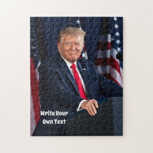 President Donald Trump _ Write Your Own Text    Ji Jigsaw Puzzle
