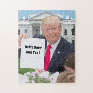 President Donald Trump - Write Your Own Text Jigsaw Puzzle