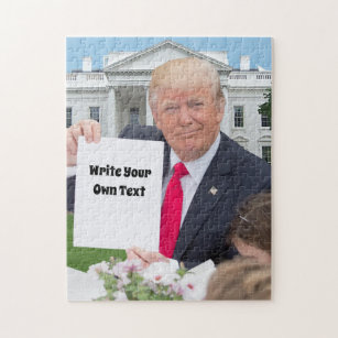 President Donald Trump - Write Your Own Text    Jigsaw Puzzle