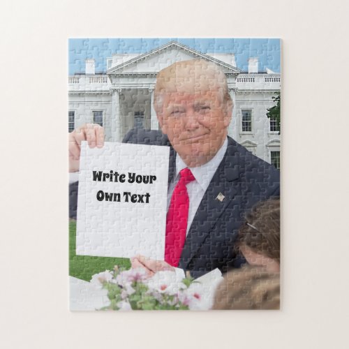 President Donald Trump _ Write Your Own Text    Jigsaw Puzzle