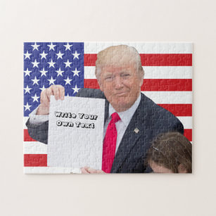President Donald Trump - Write Your Own Text Jigsaw Puzzle