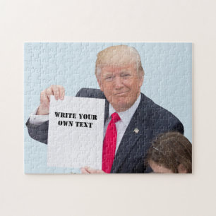 President Donald Trump - Write Your Own Text Jigsaw Puzzle