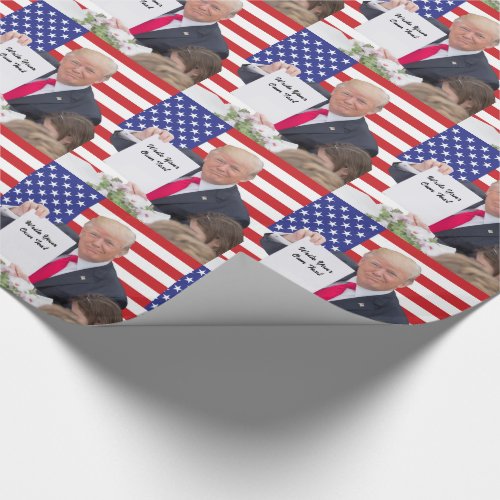 President Donald Trump _ Write Your Own Text Wrapping Paper