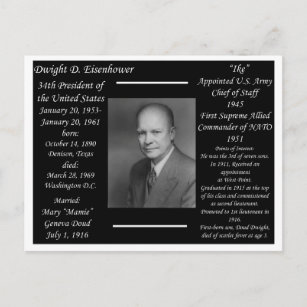 President Dwight Eisenhower Postcard