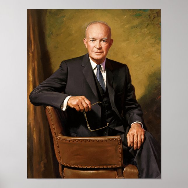 President Eisenhower Painting Poster (Front)