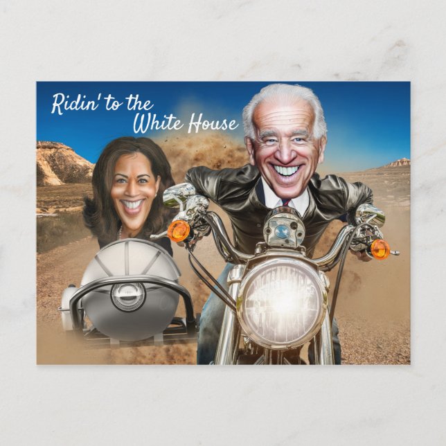President Elect Joe Biden and Kamala Harris Bikers Postcard (Front)