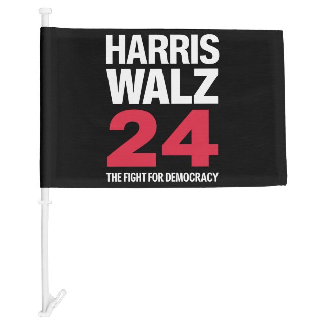 President Elect Kamala Harris & Tim Walz 2024  Car Flag (Front)