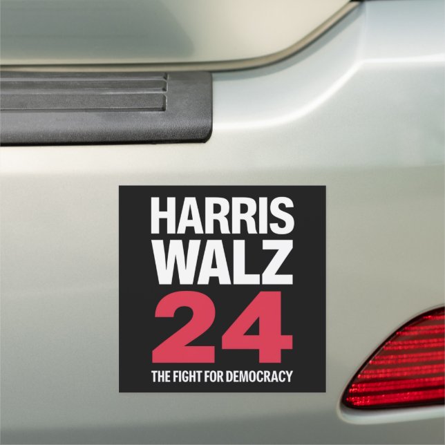 President Elect Kamala Harris & Tim Walz 2024  Car Magnet (In Situ)