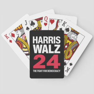 President Elect Kamala Harris & Tim Walz 2024 Poker Cards