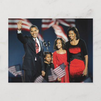 President-Elect Obama & Family Postcard