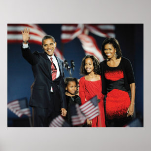 President-Elect Obama & Family Poster