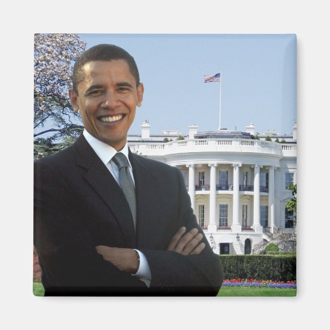 President-Elect Obama - Square Magnet (Front)