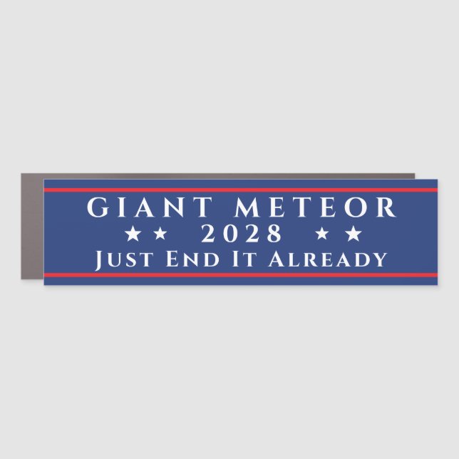 President Election 2028 Template Bumper Sticker Car Magnet (Front)