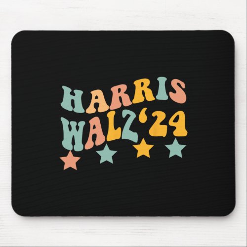 President Election Men Women Harris Waltz  Mouse Pad