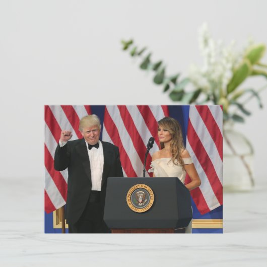 President & First Lady Trump At Inauguration (Standing Front)
