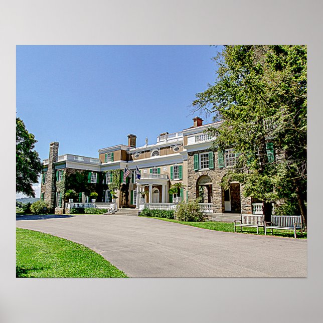 President Franklin D. Roosevelt’s (FDR) Mansion Poster (Front)