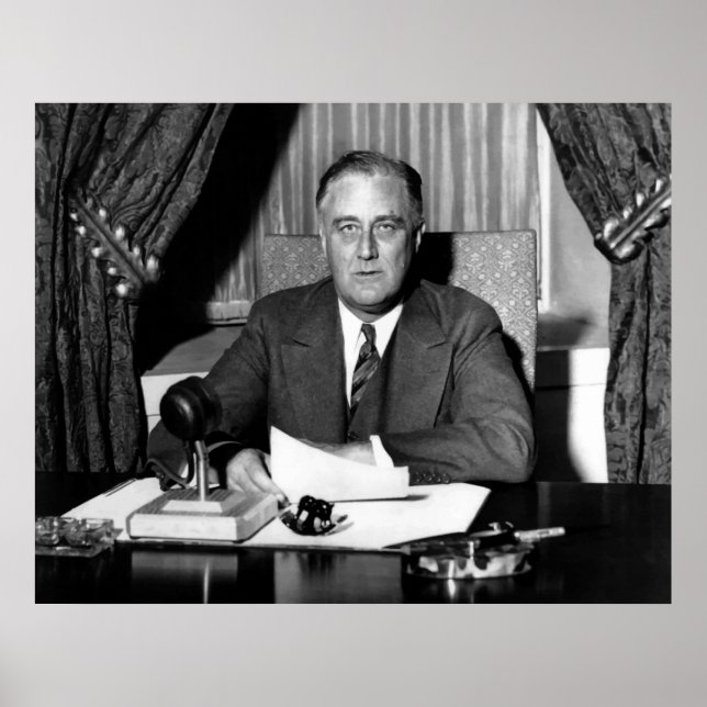 President Franklin Roosevelt Poster (Front)